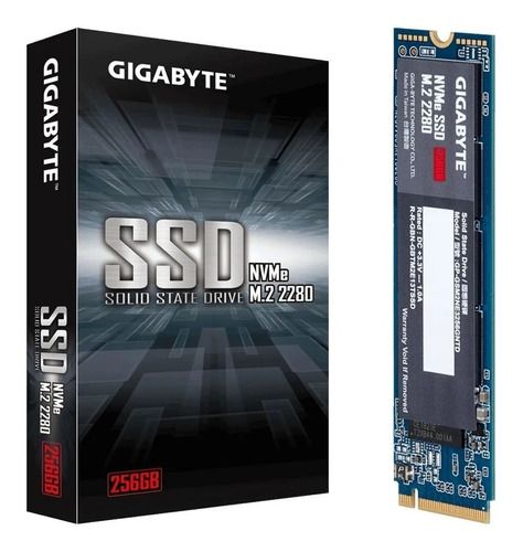 DISCO RIGIDO SSD 256GB M2 NVME GIGABYTE 2280 GP-GSM2NE3256GNTD 240gb PCI-E 3.0