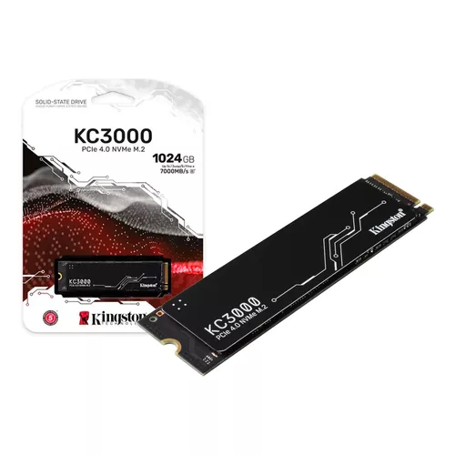 DISCO RIGIDO SSD 1TB KINGSTON M2 NVME KC3000 PCIE 4.0 1024GB	