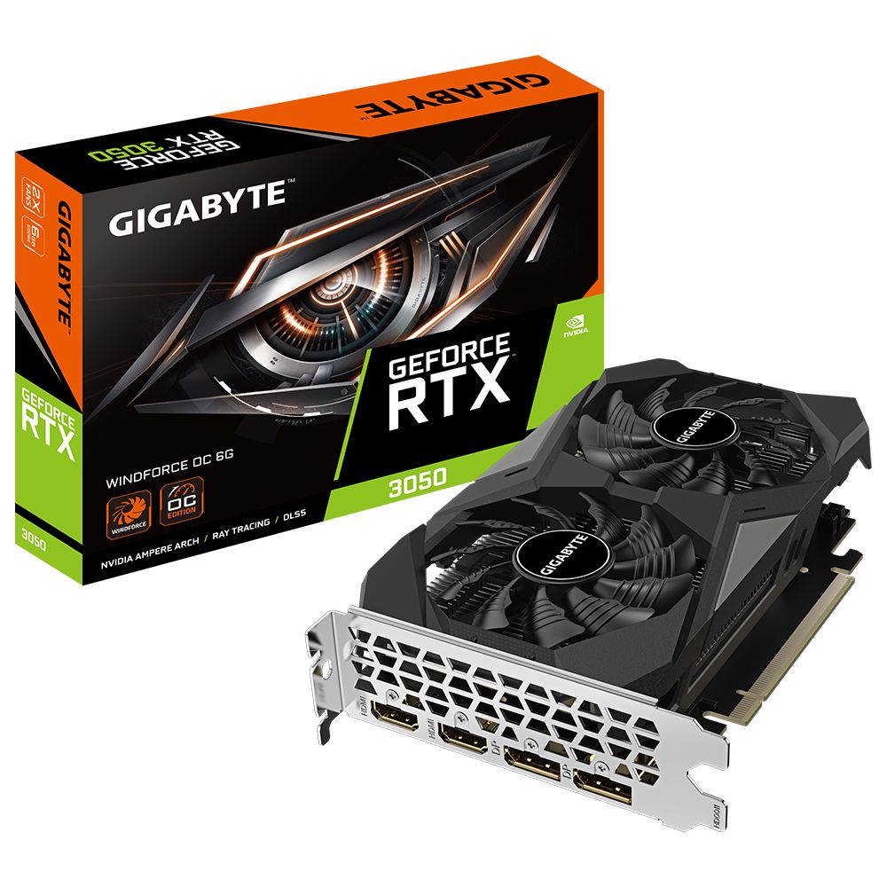  GIGABYTE GEFORCE RTX 3050 6GB GDDR6 2X FANS OC EDITION 9VN305W062-00-G10	
