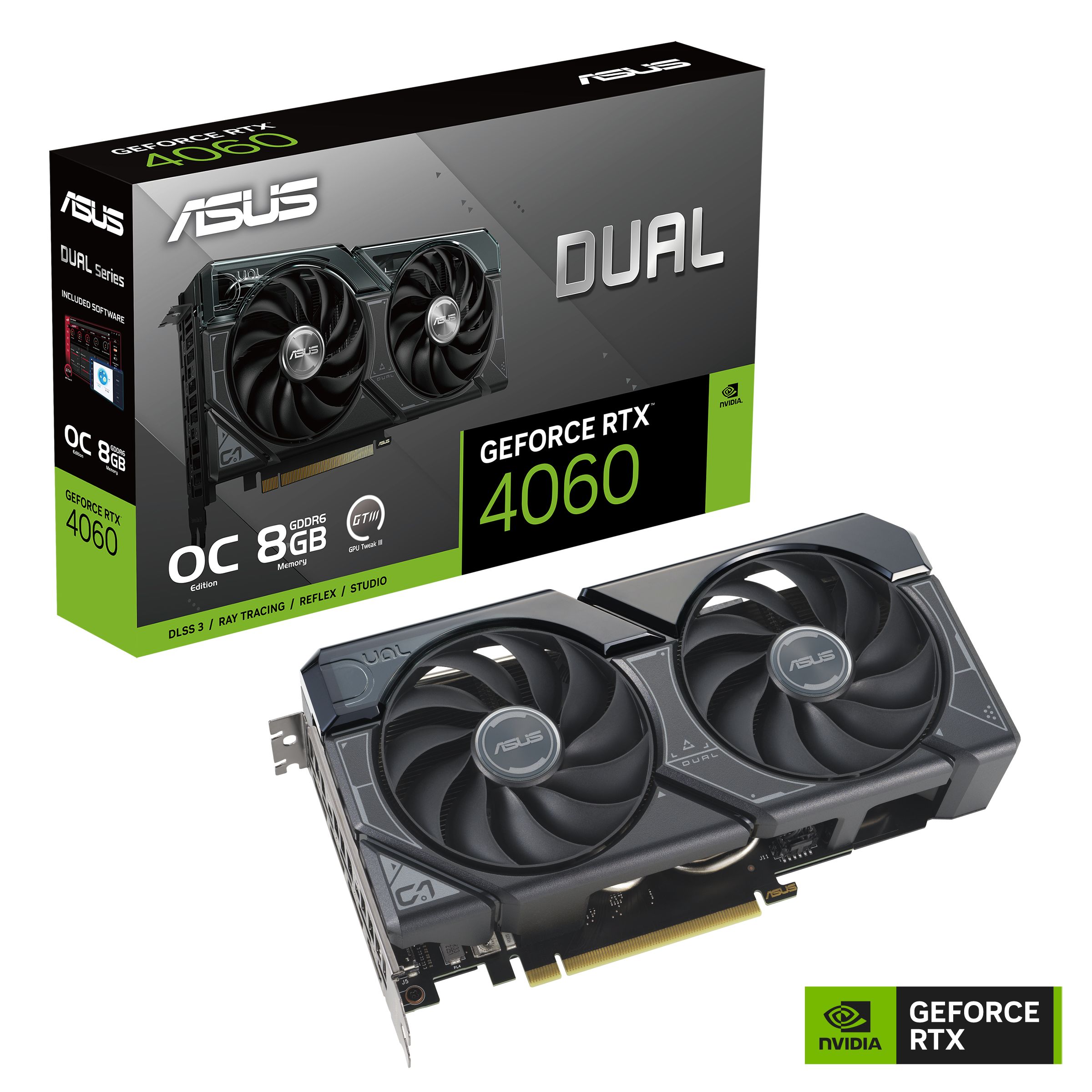  GEFORCE RTX ASUS 4060 DUAL 8GB DDR6 OC EDITION 90YV0JC4-M0AA00	GFORCE