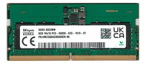 SODIMM DDR5 8GB 5600MHZ SK HYNIX BULK