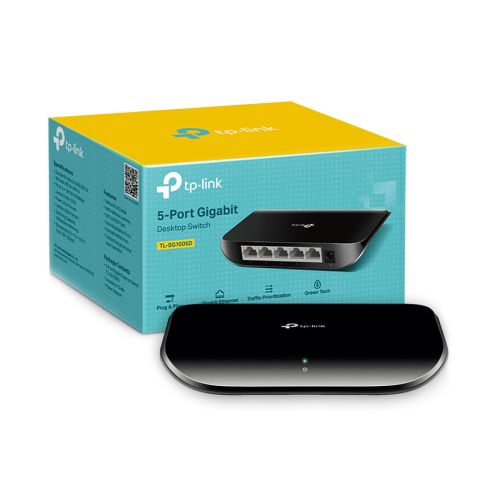 SWITCH TP-LINK SG1005D | 5 Puertos | Gigabit | Carcasa de plástico