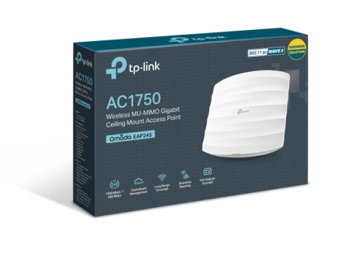 AP TP-LINK EAP245 OMADA AC1750 | DUAL BAND 2.4GHZ Y  5GHZ | POE