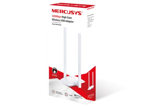PLACA WIFI USB MERCUSYS MW300UH 2 ANTENAS|300MBPS