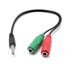 ADAPTADOR AUDIO PARA AURICULAR Y MICROFONO 3.5mm IDEAL PLAY4