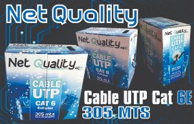 CABLE UTP NET QUALITY 305MTS CAT EXT6