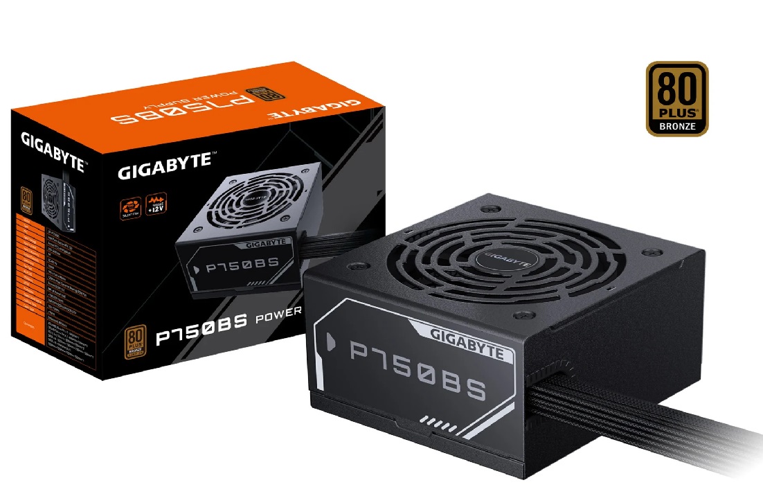 FUENTE GIGABYTE P750BS | 750W | 80?PLUS BRONZE | 28200-P75BS-1CARR | UNICA LINEA +12V | VENTILADOR 120?MM FDB | CABLES EMBOSADOS NO MODULARES | PFC ACTIVO >0.9 | EFICIENCIA 88?% (50?% CARGA) |	