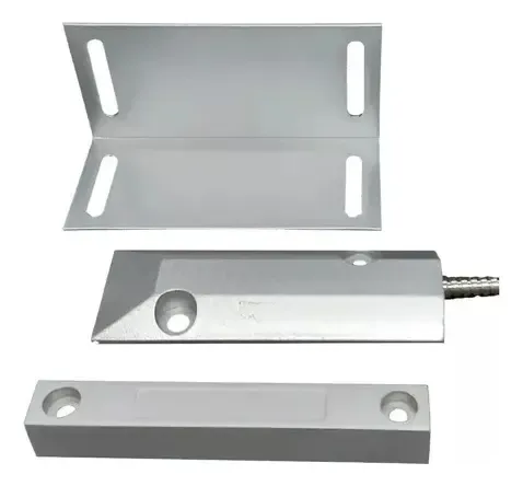 SENSOR MAGNETICO METALICO BLINDADO BR-55ZL BIG RANGER PORTON REGULABLE SOPORTE L