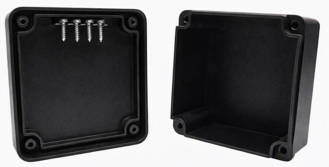 CAJA ESTANCA 85X85X60 IP65 NEGRA CON ORING