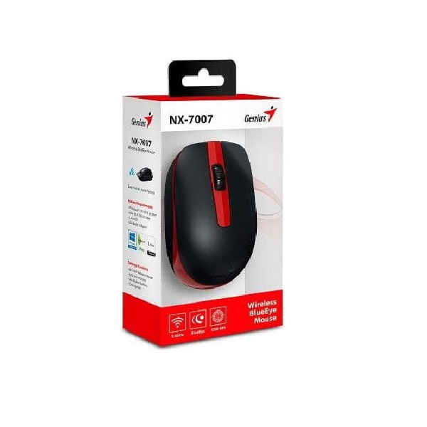 MOUSE GENIUS NX-7007 WIRELESS ROJO