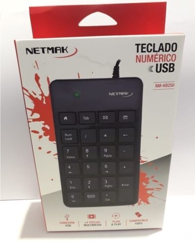 TECLADO NUMERICO NETMAK NM-KB250 USB