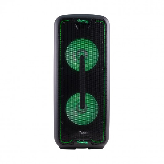 PARLANTE PORTATIL BLUETOOTH HARRISON KANJI BIG MAMMA 12 4000W KARAOKE INCLUYE MICROFONO 	ALTO 89CM / ANCHO 32CM / PROF 25CM