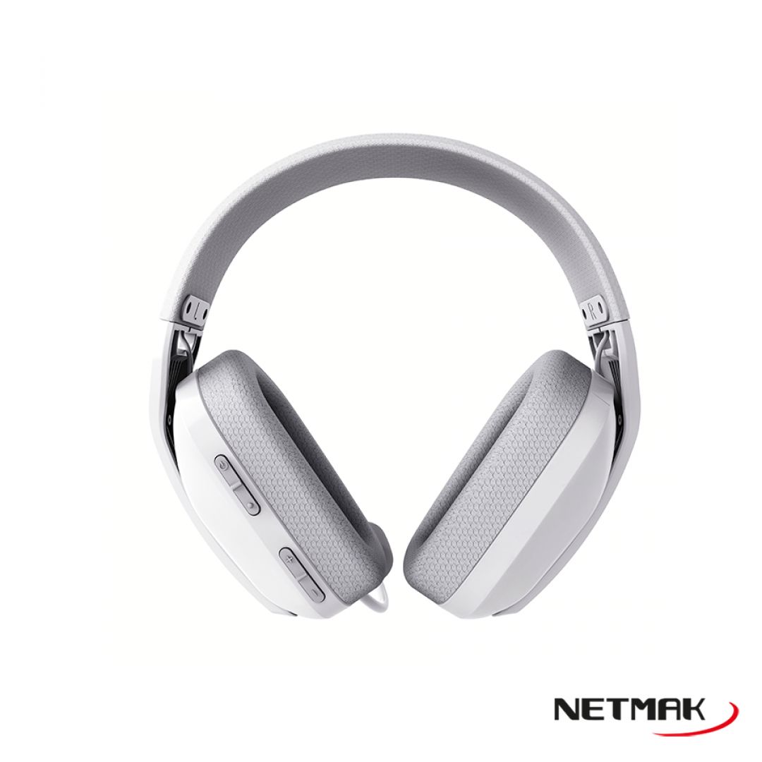  INALAMBRICO NETMAK GAMER NM-N35 CON MICROFONO BLANCO	PC/PS4/PS5/XBOX/N-SWITCH/CELULARES/ BLUETOOTH