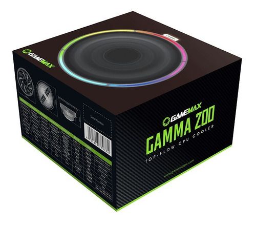 COOLER GAMEMAX GAMMA 200 RGB LGA 775 /1150 / 1151 / 1155 /1156 / 1366 / 1200 / 1700 AMD AM3 / AM4 / AM5