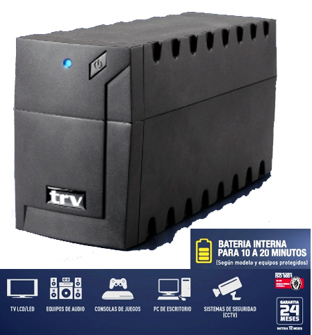 UPS TRV NEO 650 VA Bateria interna 12V / 7 Ah Con USB