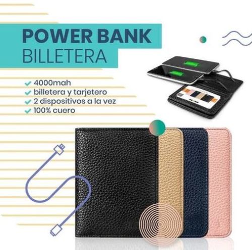 POWER BANK UGP001 4000MAH BILLETERA - MICRO USB + IPHONE