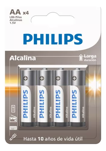 PILA AA PHILIPS ALCALINA PACK X4 LR6A4B/77	