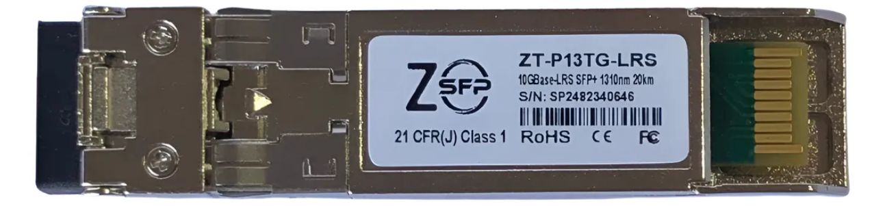 TRANSCEIVER SFP ZT-P13TG-LRS 1310NM 10G 20KM LC DOBLE