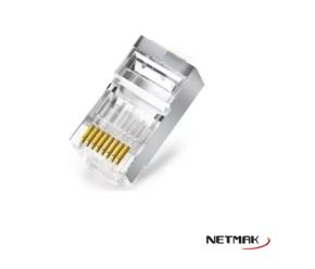 CONECTOR FICHA NETMAK RJ-45 NM-R04	X 100 UNIDADES