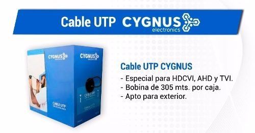 CABLE UTP CYGNUS 305MTS EXT CAT 5E