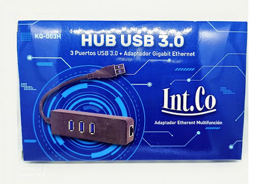 HUB USB 3.0 3 PUERTOS INTCO KQ003H +RJ45
