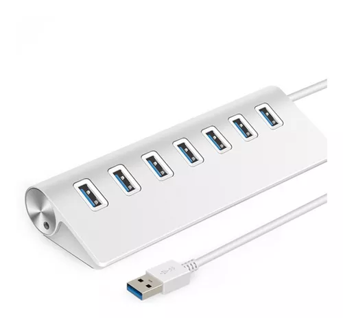 HUB USB 3.0 7 PUERTOS INTCO KQ021H ALUMINIO