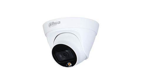 CAMARA IP DAHUA DH-IPC-HDW1239T1P-LED-0280B-S5-QH2 | 2Mpx | Full Color | POE | Domo | 2.8mm | Metal + Plastico | Exterior | 40mtrs IR 