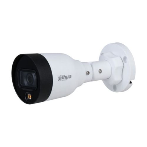  IP DAHUA DH-IPC-HFW1239S1P-LED-0280B-S4 - FULL COLOR - 2MPX - BULLET - 2.8MM - METALICA BASE PLASTICA - EXTERIOR - LUZ BLANCA DISUASIVA - POE - H.265 - 30MTRS IR