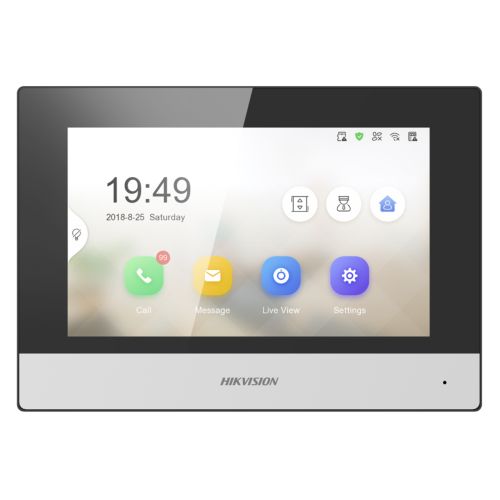 PORTERO IP HIKVISION DS-KH6320-TE1 | PANTALLA 7 | UNIDAD INTERIOR | POE | TACTIL TOUCH