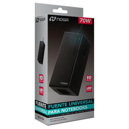 CARGADOR NOTEBOOK UNIVERSAL NOGA NGA-70A 70W