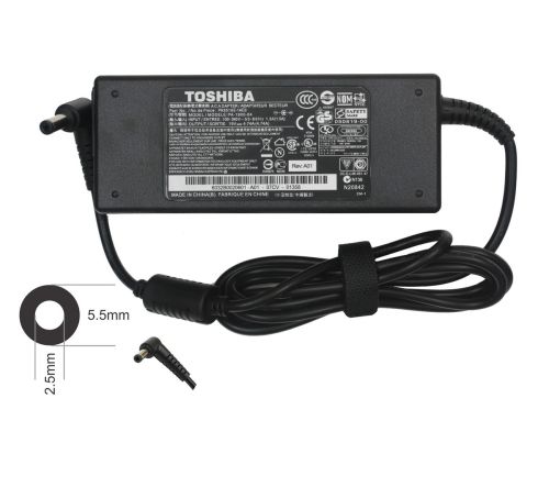 CARGADOR NOTEBOOK TOSHIBA 5.5x2.5mm 90W 19V 4.74A