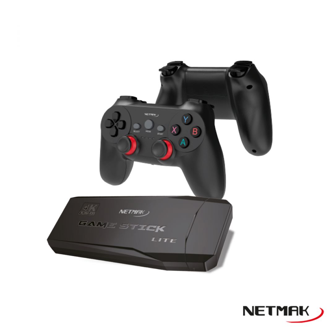 CONSOLA VIDEO HDMI GAME NETMAK NM-M8 | PLAY 1 | SEGA | S. NINTENDO | GAMEBOY | GBOY ADVANCE | FAMILY COMPUTER | MAME | ATARI 2600 | ATARI 7800 | 2 MANDOS INALAMBRICOS	