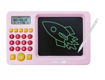 PIZARRA MAGICA NETMAK NM-PM103 ROSA CON CALCULADORA	