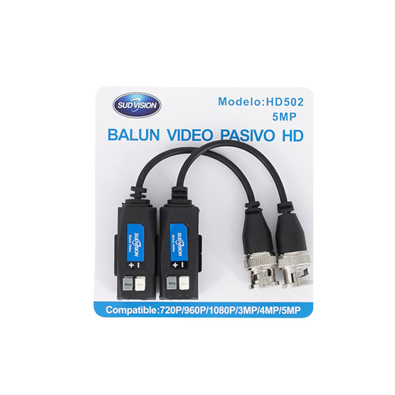 BALUN BOTONES SUPERIOR PAR SUDVISION HD 502 5MPx ENCASTRABLE
