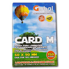 POUCH PARA PLASTIFICADORA 60X90MM GLOBAL