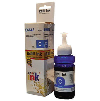 TINTA STAR INK 70ML PARA EPSON 6642 CYAN
