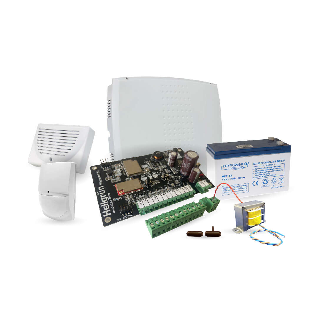 KIT HELLGRUN KUMMERT K1-4G | WIFI Y 4G CON APP | PLACA 8 ZONAS CABLEADAS | MAGNETICO TANE PILDORA PRECABLEADO | SENSOR PIR INFRARROJO| TRAFO 16V-1.5A | BATERIA 12V 7A |  SIRENA INTERIOR | ALARMA | MONITOREABLE SIA