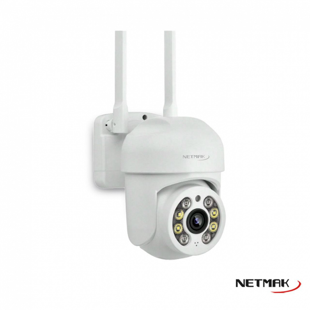  IP NETMAK IPCAM3 EXTERIOR |	1080P | SOPORTE MICRO SD HASTA 128GB | MICROFONO Y ALTAVOZ | PTZ