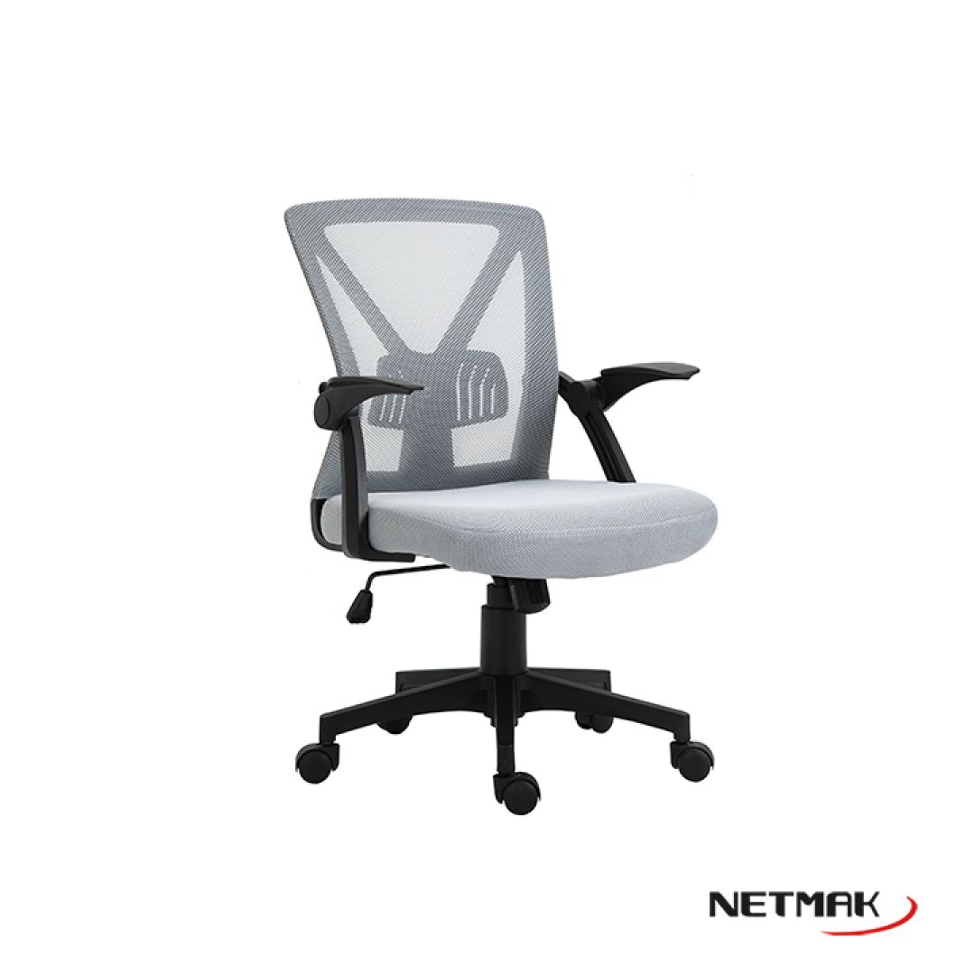 OUTLET SILLA OFICINA NETMAK ERGONOMICA NM-ALLEGRA GRIS	 DETA